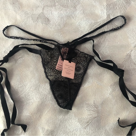 Victorias Secret Designer Collection Fashion Show crystal panty gstring thong L - Picture 3 of 4